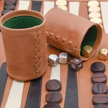 Patricia Bos Design backgammon Caramel Brown