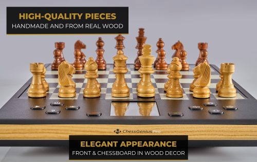 Millennium Chess Genius Pro - Wood Edition